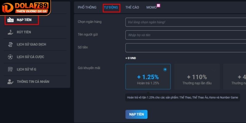 Hướng dẫn rút tiền DOLA789 thần tốc
