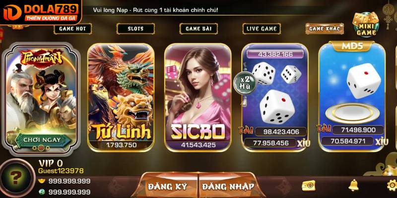 Lợi ích khi đăng ký tài khoản tại nhà cái Dola789